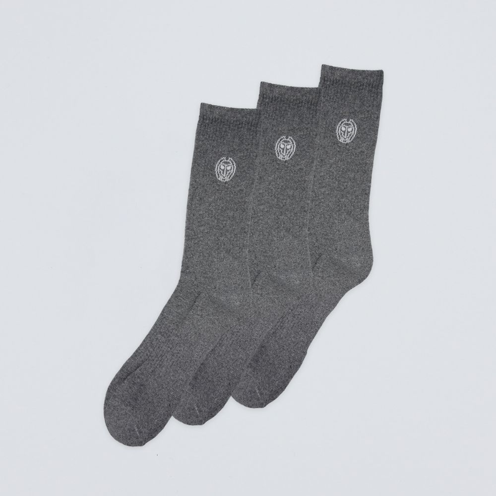 Bidi Badu Don Carlito Crew Move Socks 3 Pack -grey