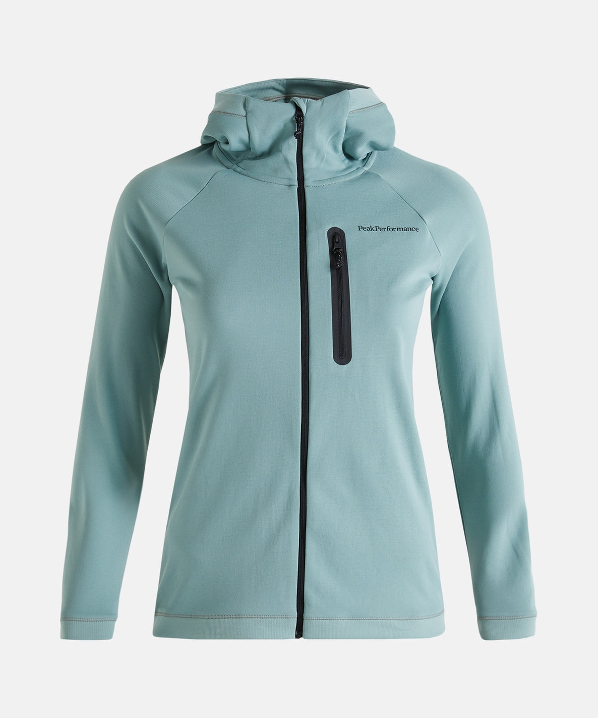 Peak Performance wmn Light Zip Hood-ashen green