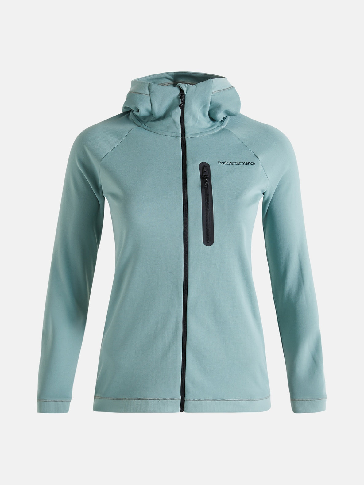 Peak Performance wmn Light Zip Hood-ashen green