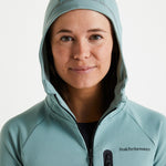 Peak Performance wmn Light Zip Hood-ashen green
