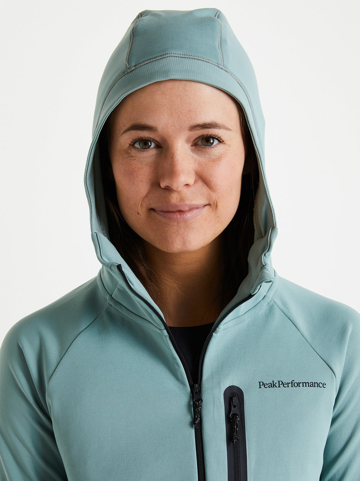 Peak Performance wmn Light Zip Hood-ashen green