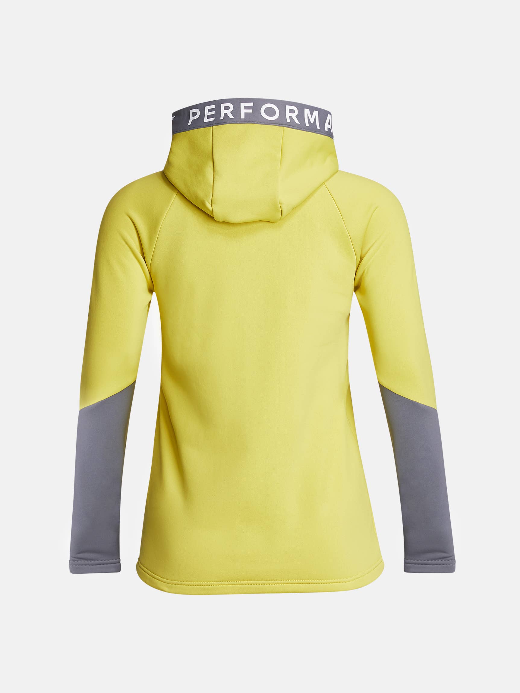Peak Performance Rider Zip Hood wmn canary lime-quiet grey