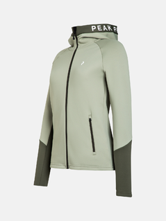 Peak Performance Rider Zip Hood wmn Limit Green-Pine Needle