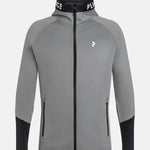 Peak Performance Rider Mid Zip Hood quiet grey-black