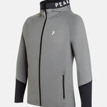 Peak Performance Rider Mid Zip Hood quiet grey-black