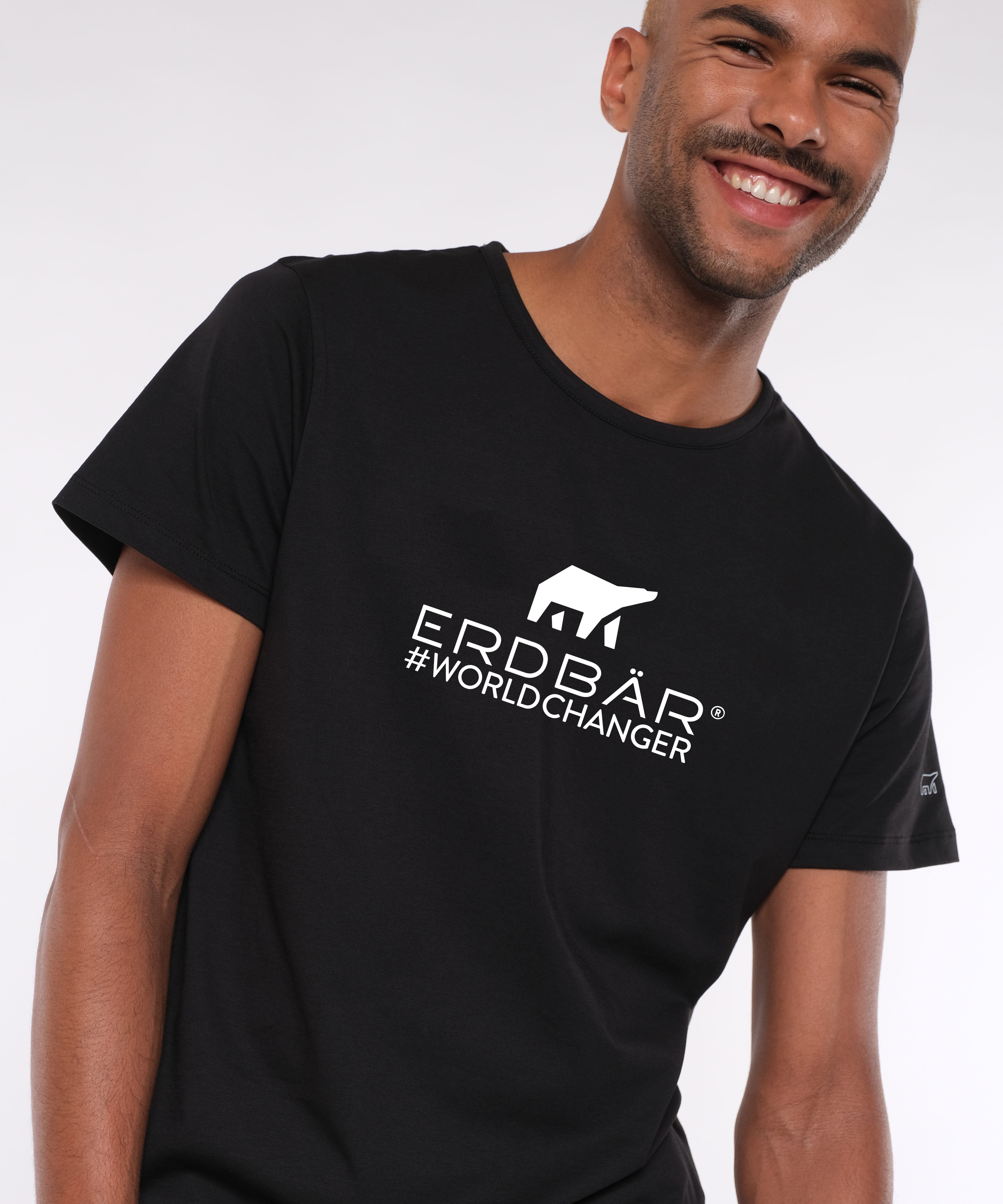 Erdbär Rundhals T-Shirt black