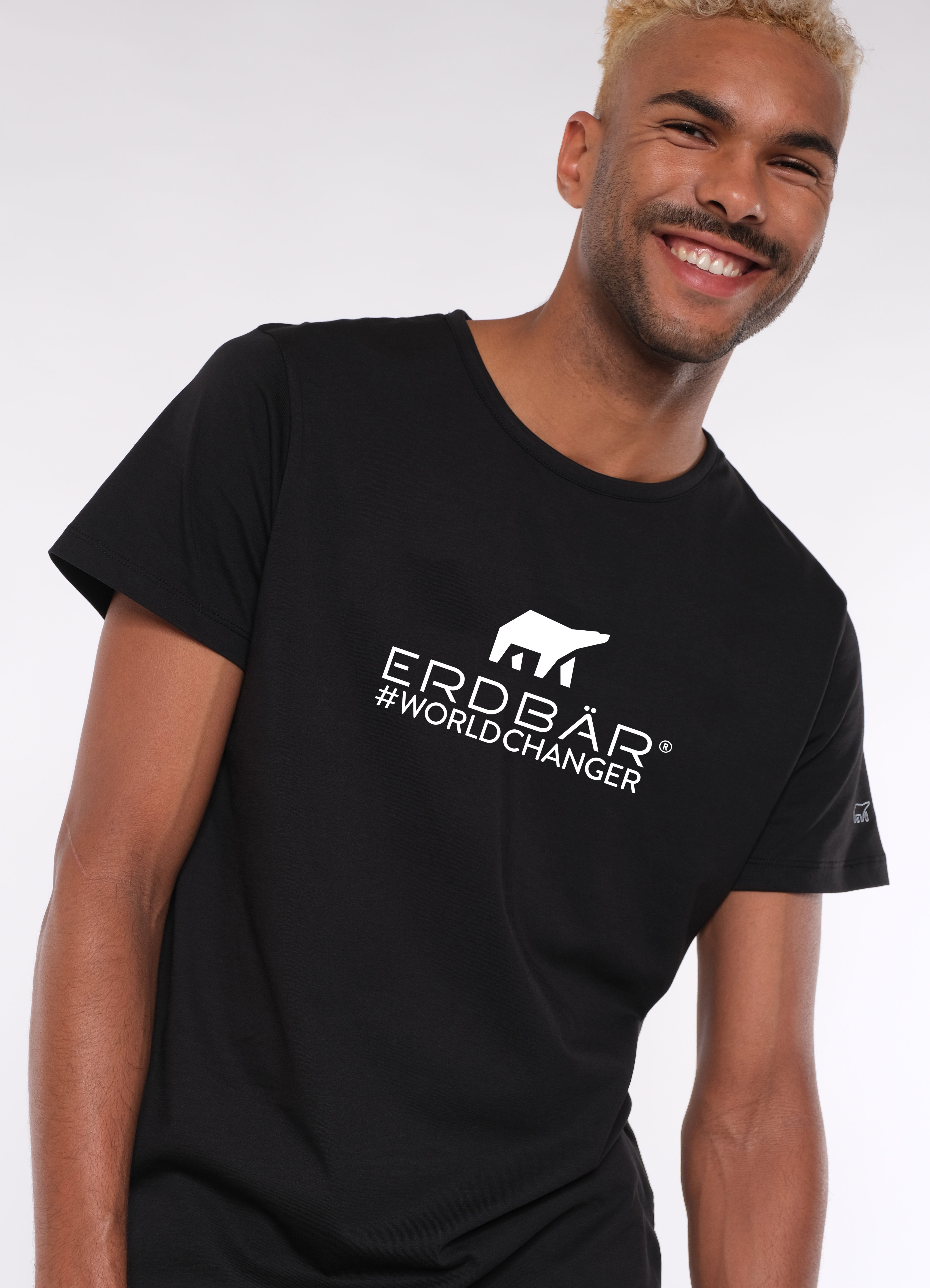 Erdbär Rundhals T-Shirt black