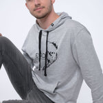 Erdbär Hoodie Bearface grey