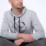 Erdbär Hoodie Bearface grey