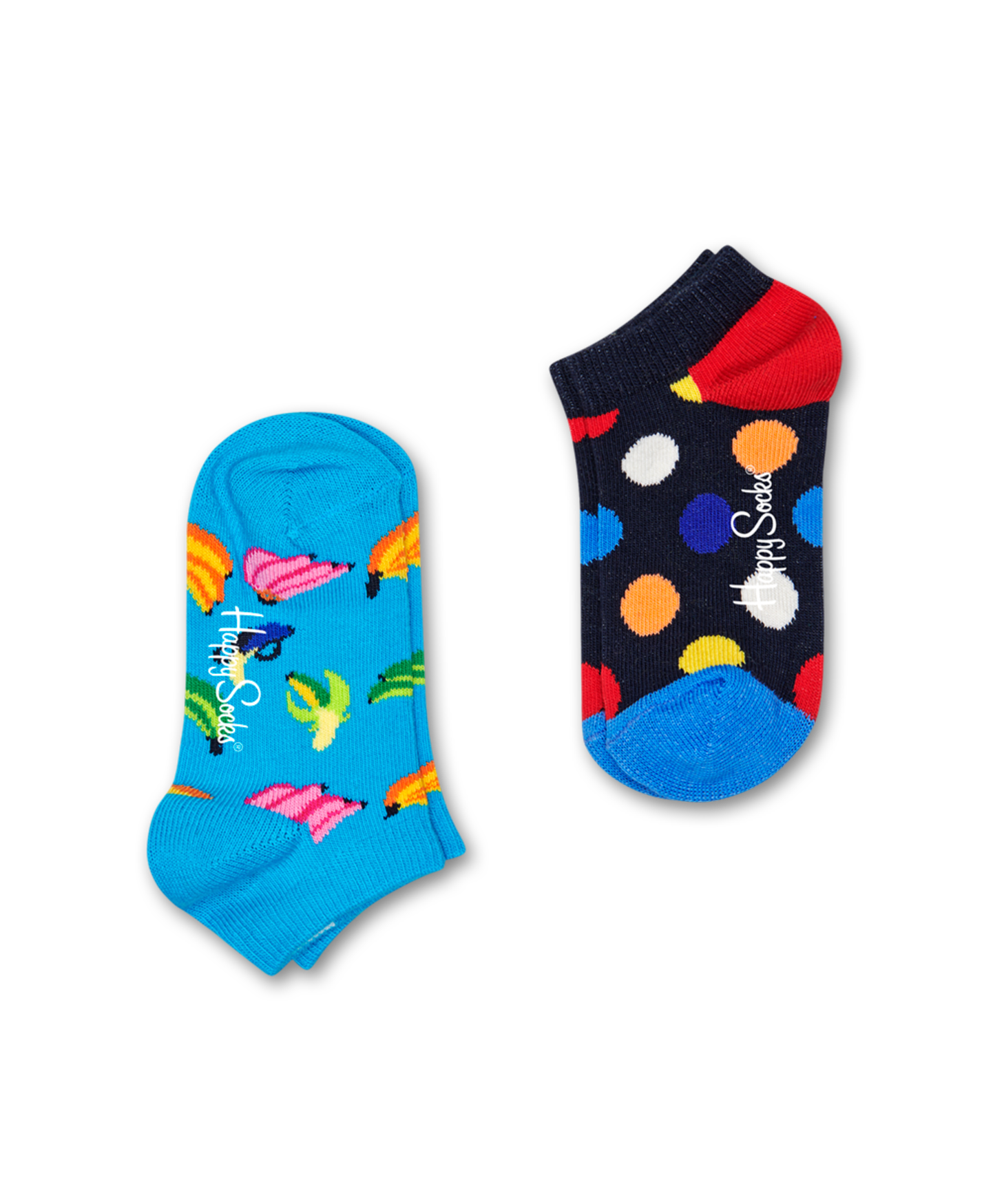 Happy Socks Kids 2-Pack Big Dot Low Sock