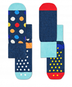 Happy Socks 2-Pack Big Dot Anti Slip