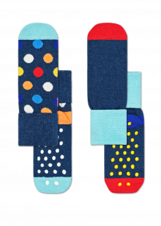 Happy Socks 2-Pack Big Dot Anti Slip