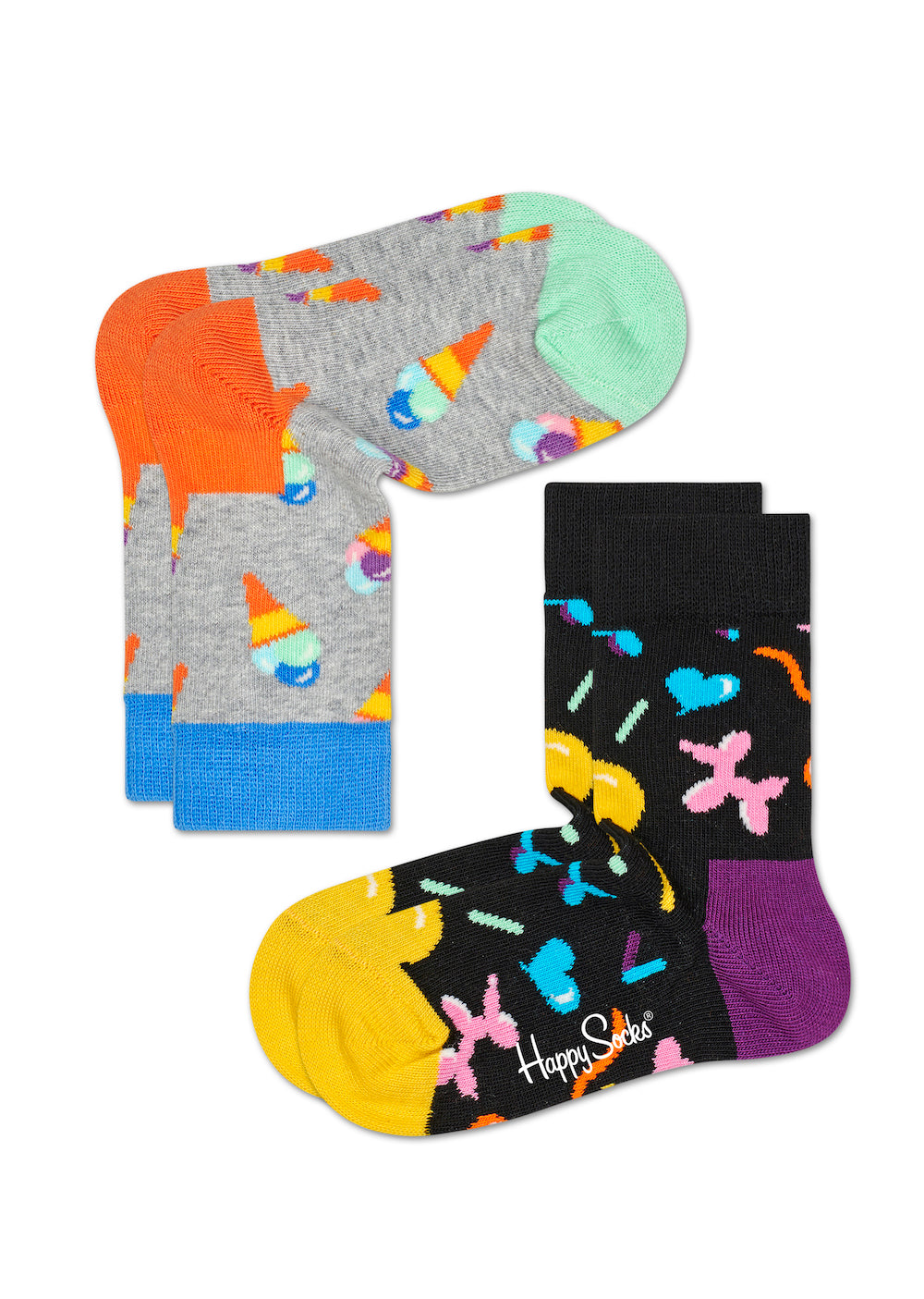 Happy Socks Kids 2 Pack Ice Cream 