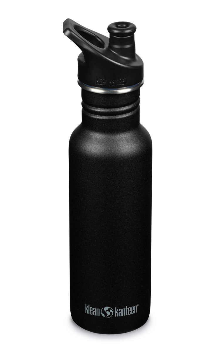 Klean Kanteen Edelstahl Trinkflasche Classic 532 ml-Sport Cap-BK