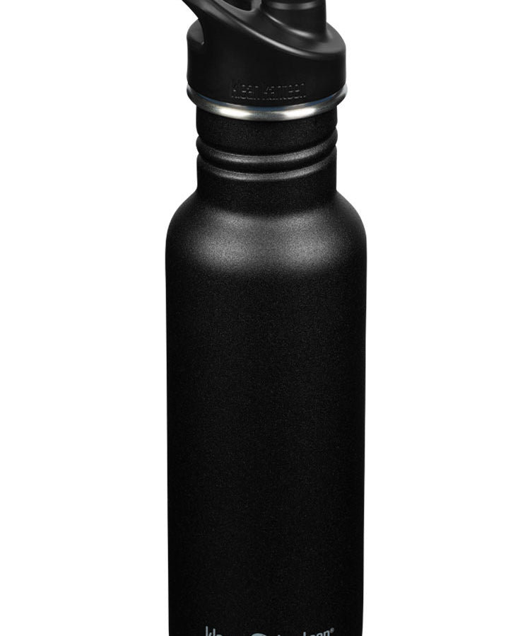 Klean Kanteen Edelstahl Trinkflasche Classic 532 ml-Sport Cap-BK