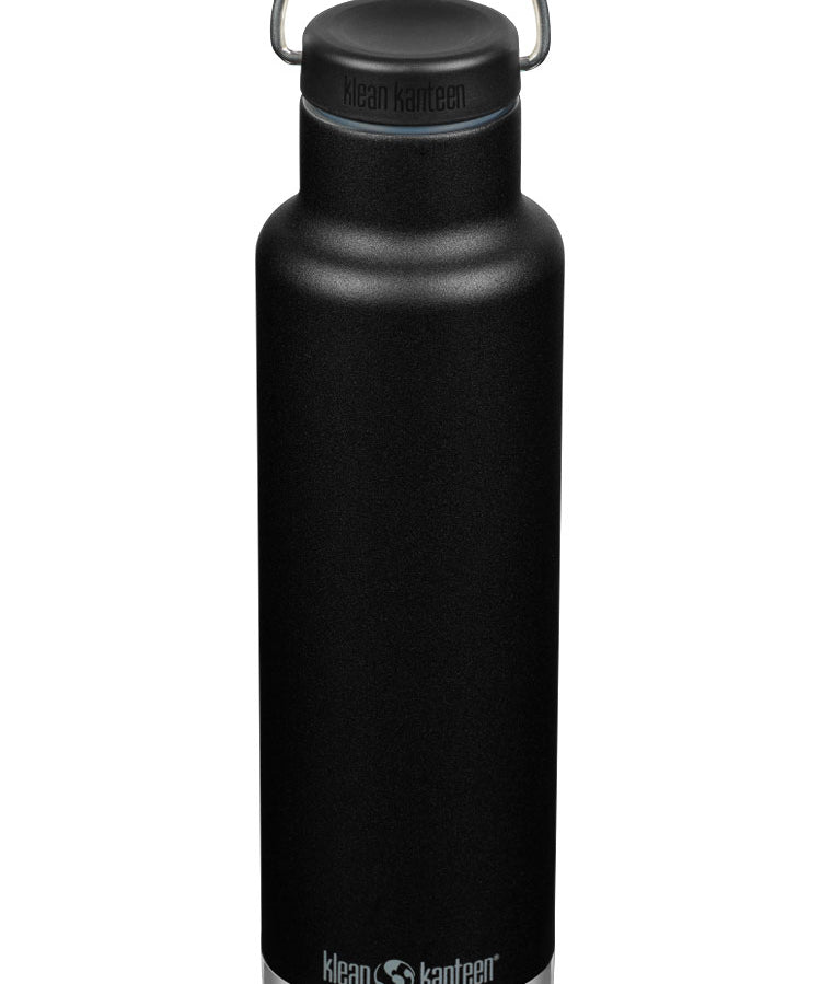 Klean Kanteen Edelstahl Isolierflasche Classic 592ml-Loop Cap-BK