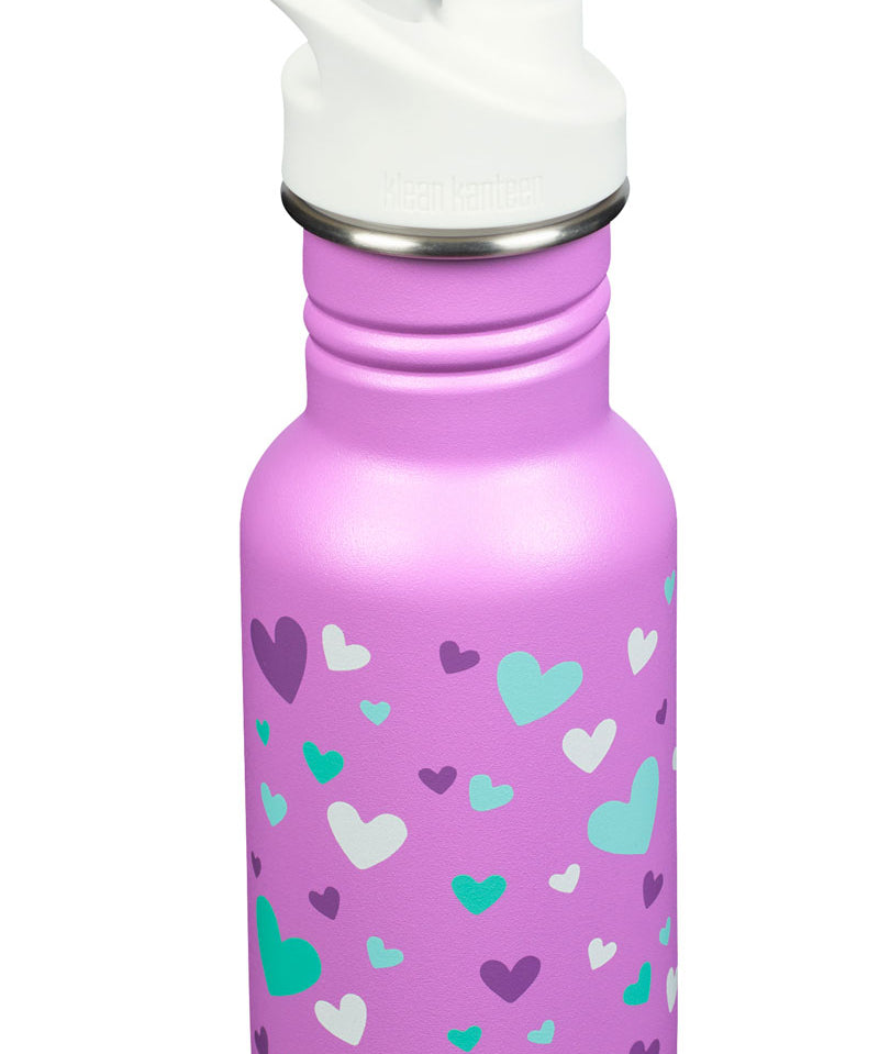 Klean Kanteen Edelstahl Trinkflasche Kid Classic Sport Cap 355ml-OH