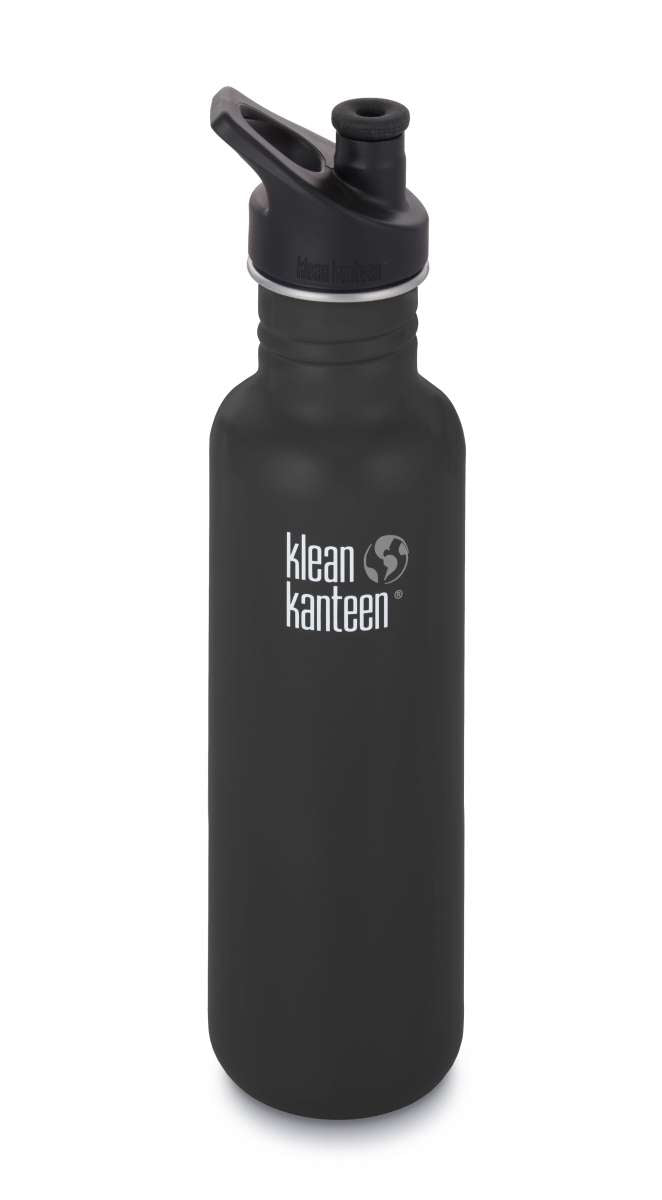Klean Kanteen Edelstahl Trinkflasche Classic 800ml Sport Cap