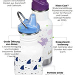 Klean Kanteen Edelstahl Trinkflasche Kid Classic 355 ml Sport Cap