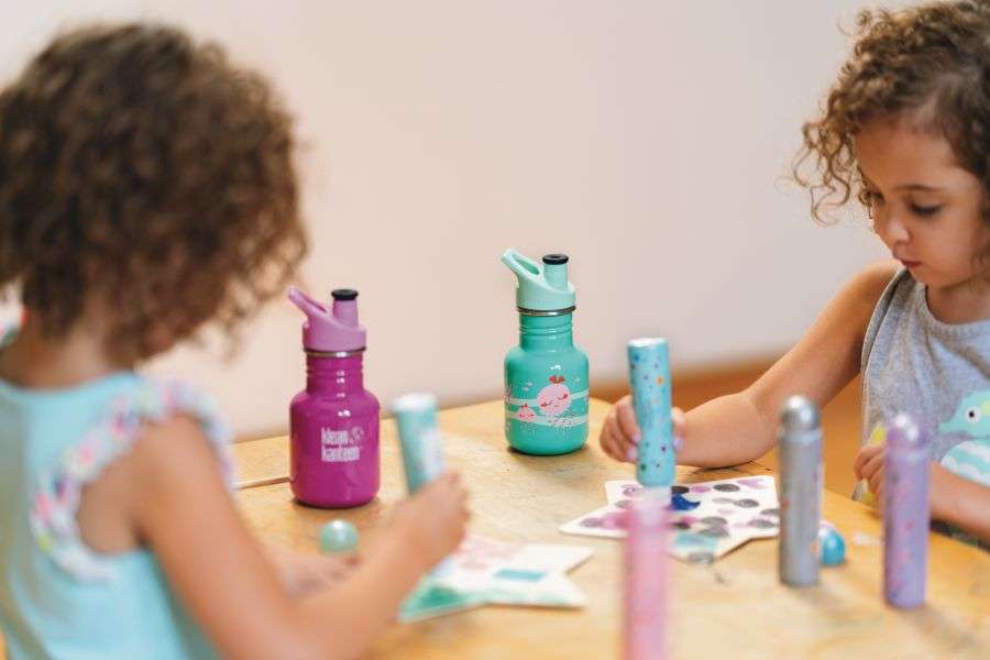 Klean Kanteen Edelstahl Trinkflasche Kid Classic 355 ml Sport Cap