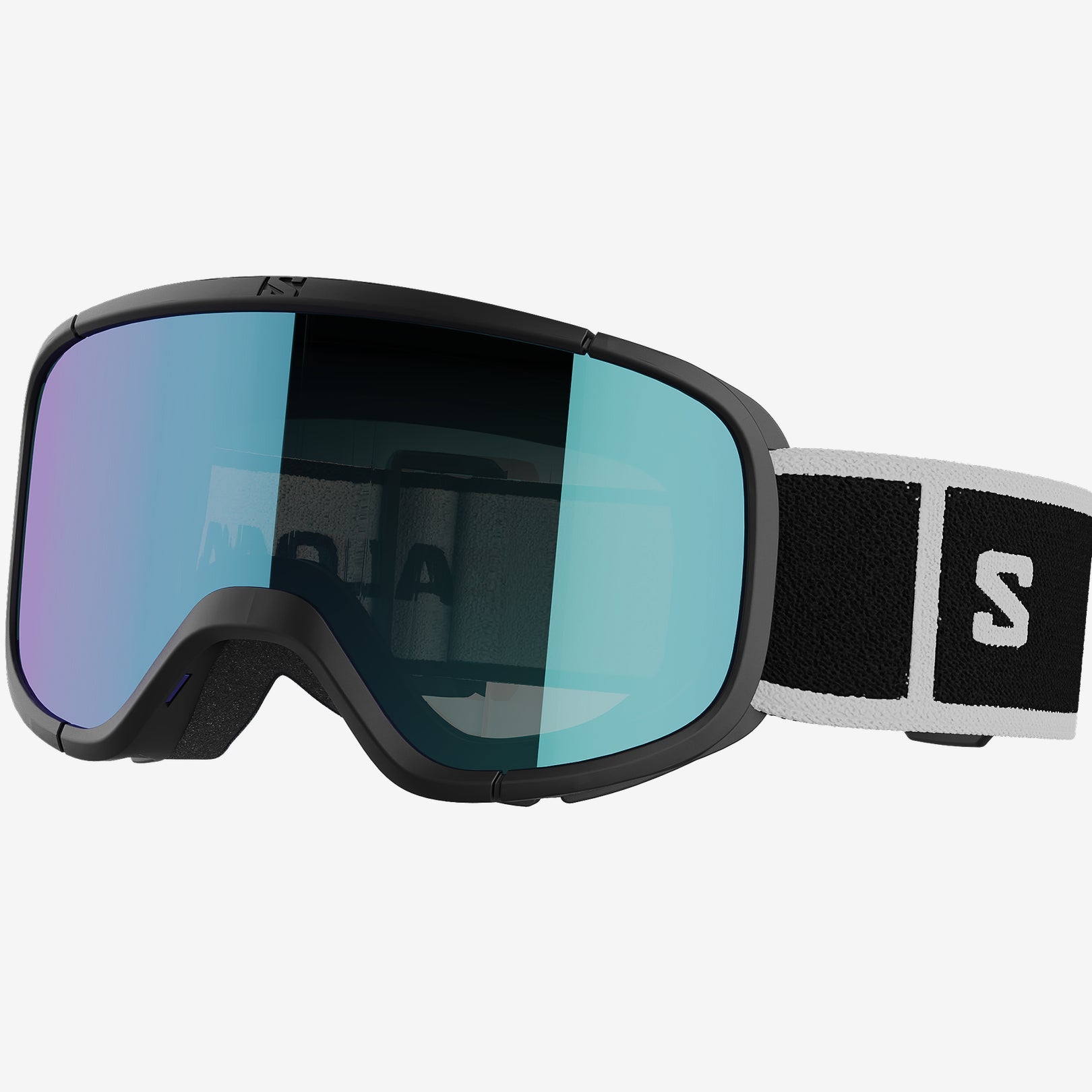 Salomon Skibrille Kids Lumi black-univ mid blue