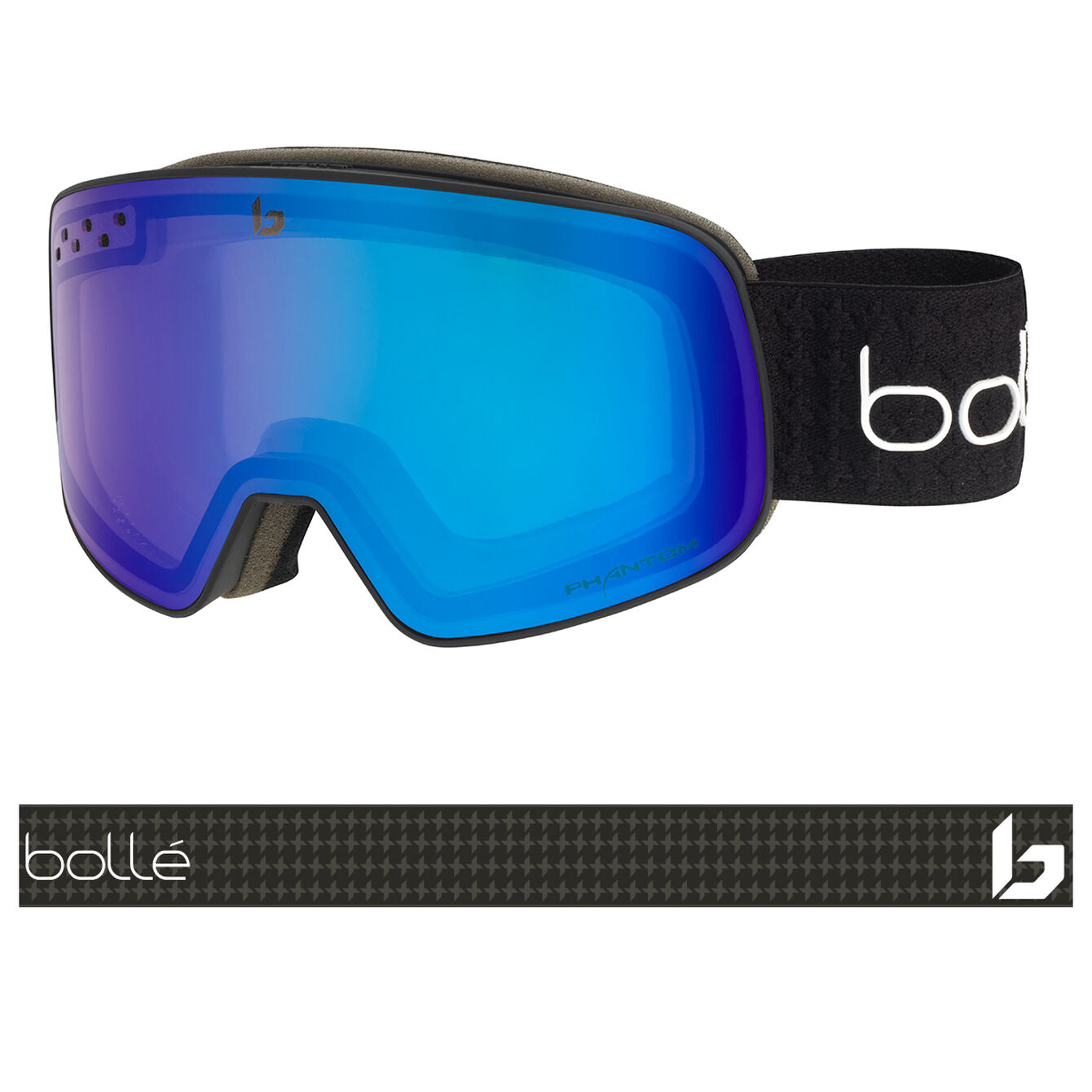 Bolle Nevada Black Matte - Phantom + Blue