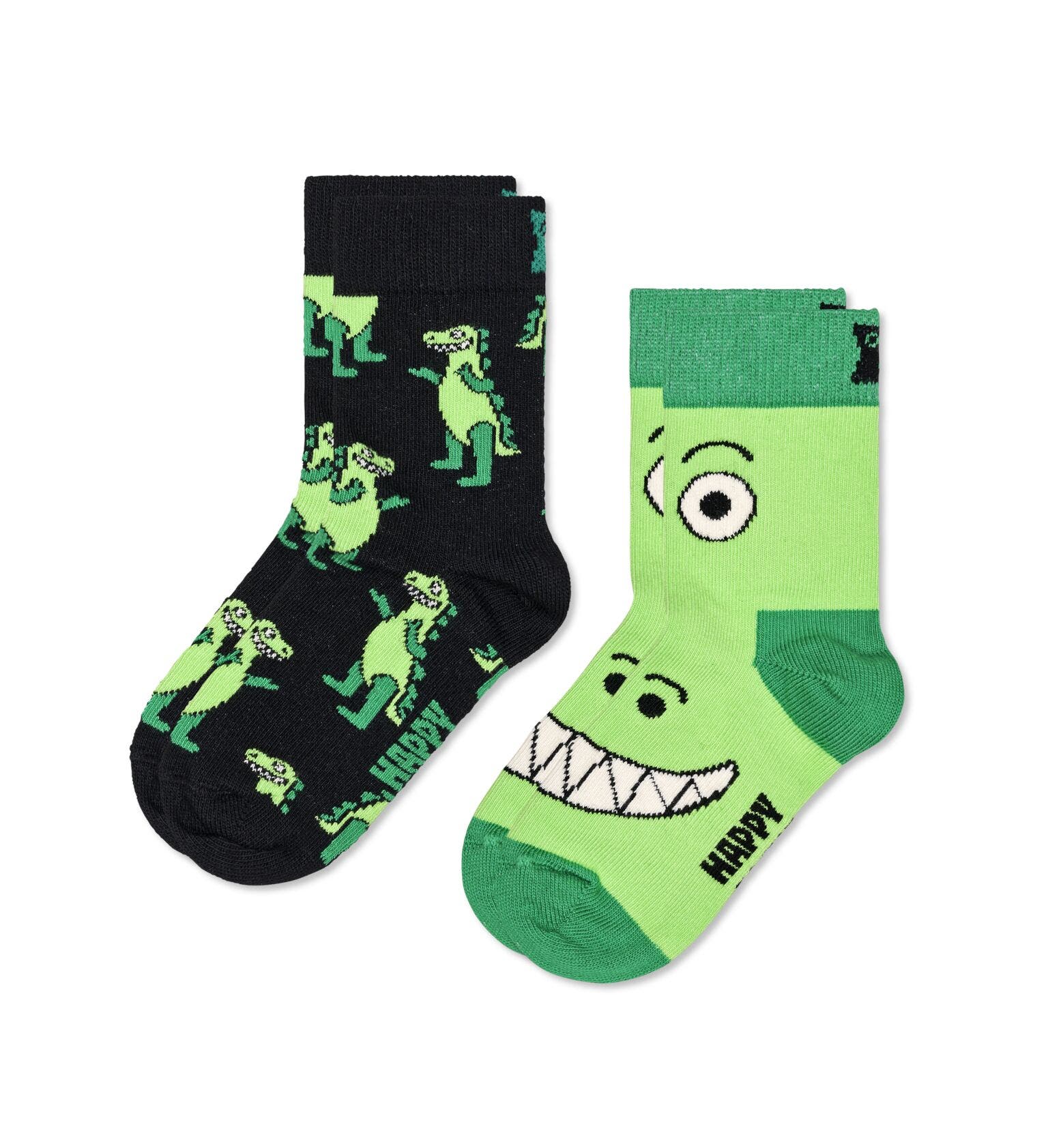 Happy Socks Kids 2-Pack Dino Socks
