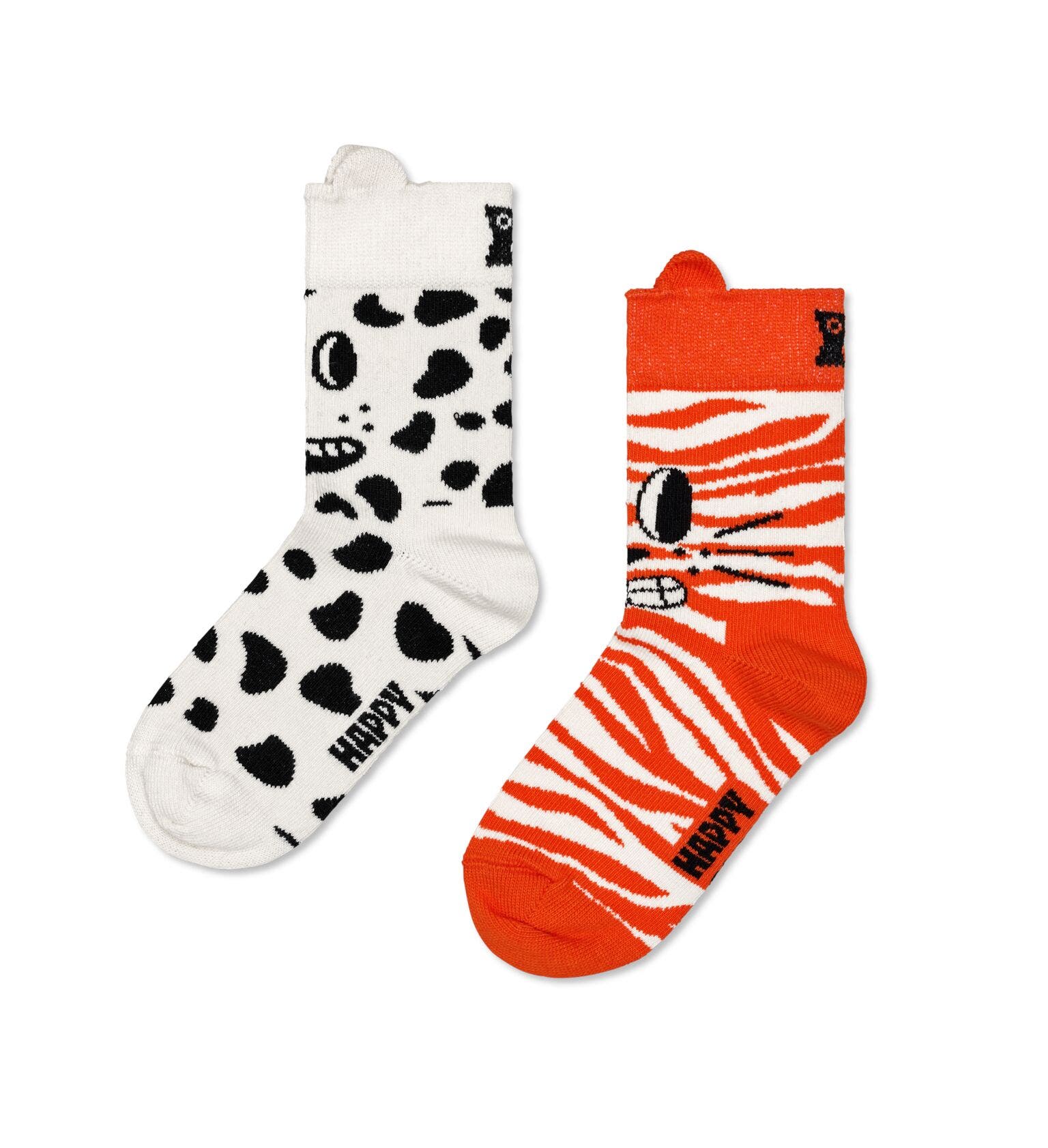 Happy Socks Kids 2-Pack Cat & Dog Socks