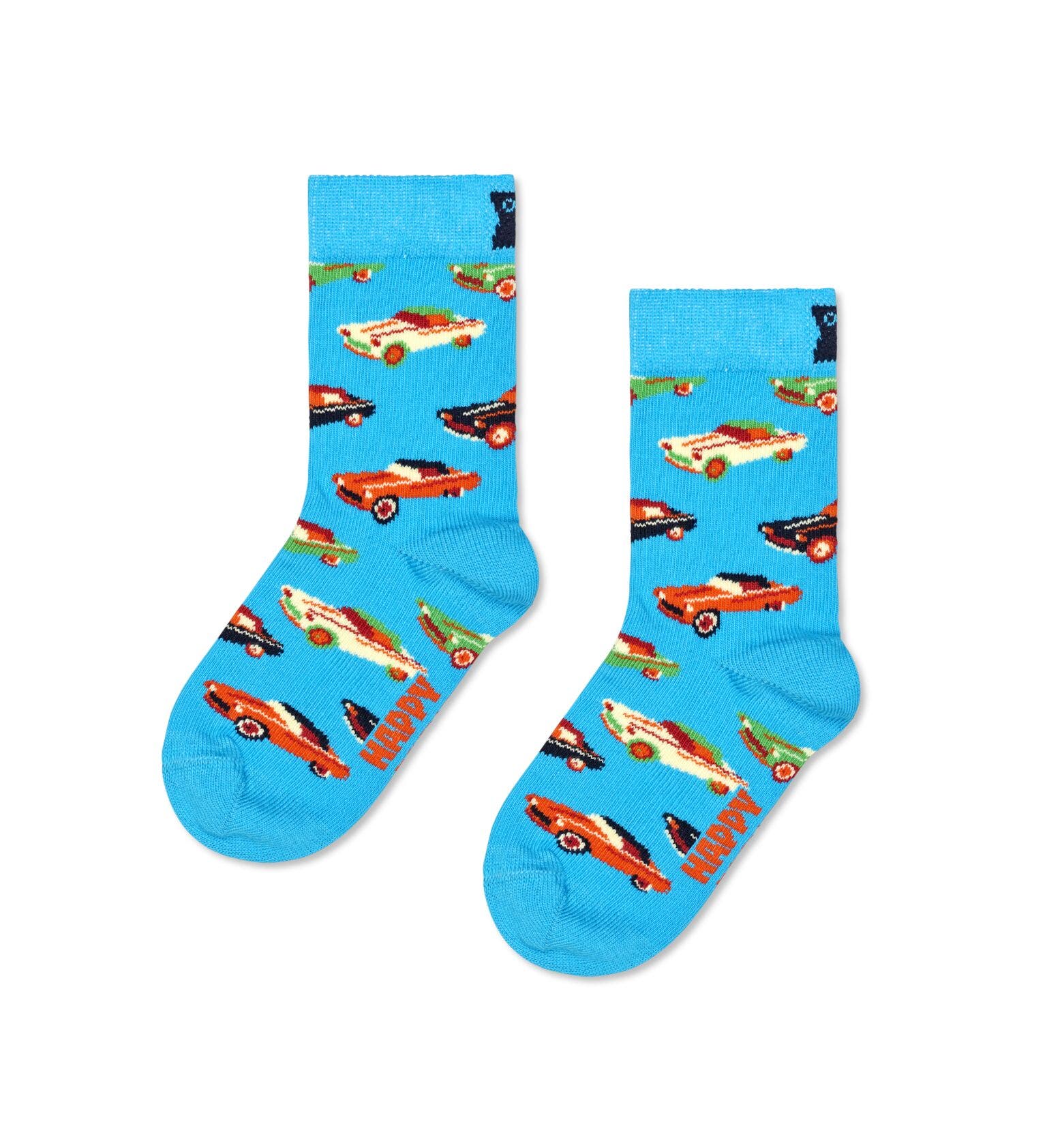 Happy Socks Kids 2-Pack Cars Socks