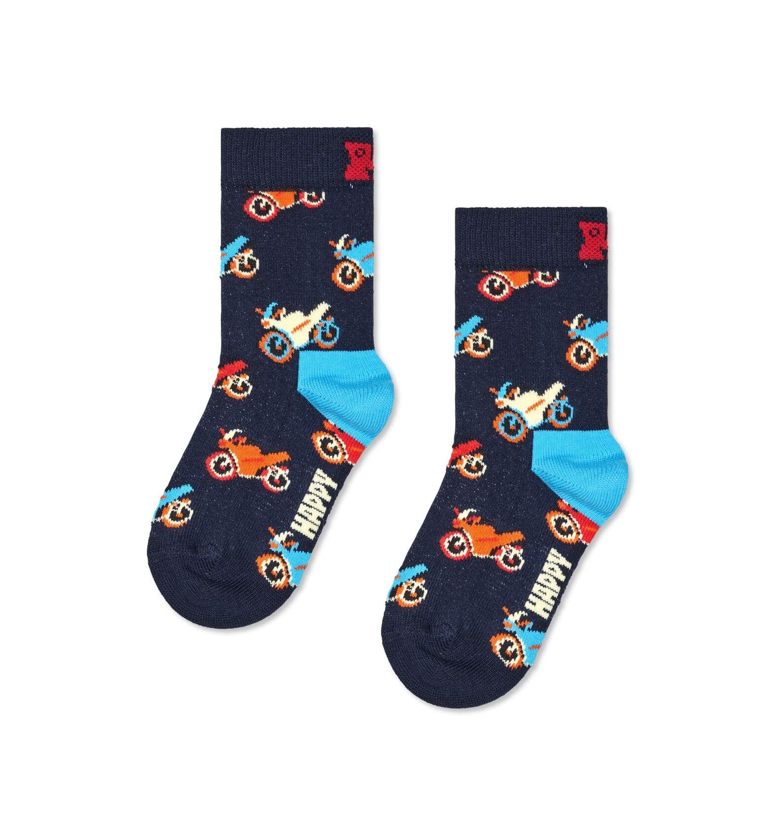 Happy Socks Kids 2-Pack Cars Socks