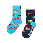 Happy Socks Kids 2-Pack Cars Socks