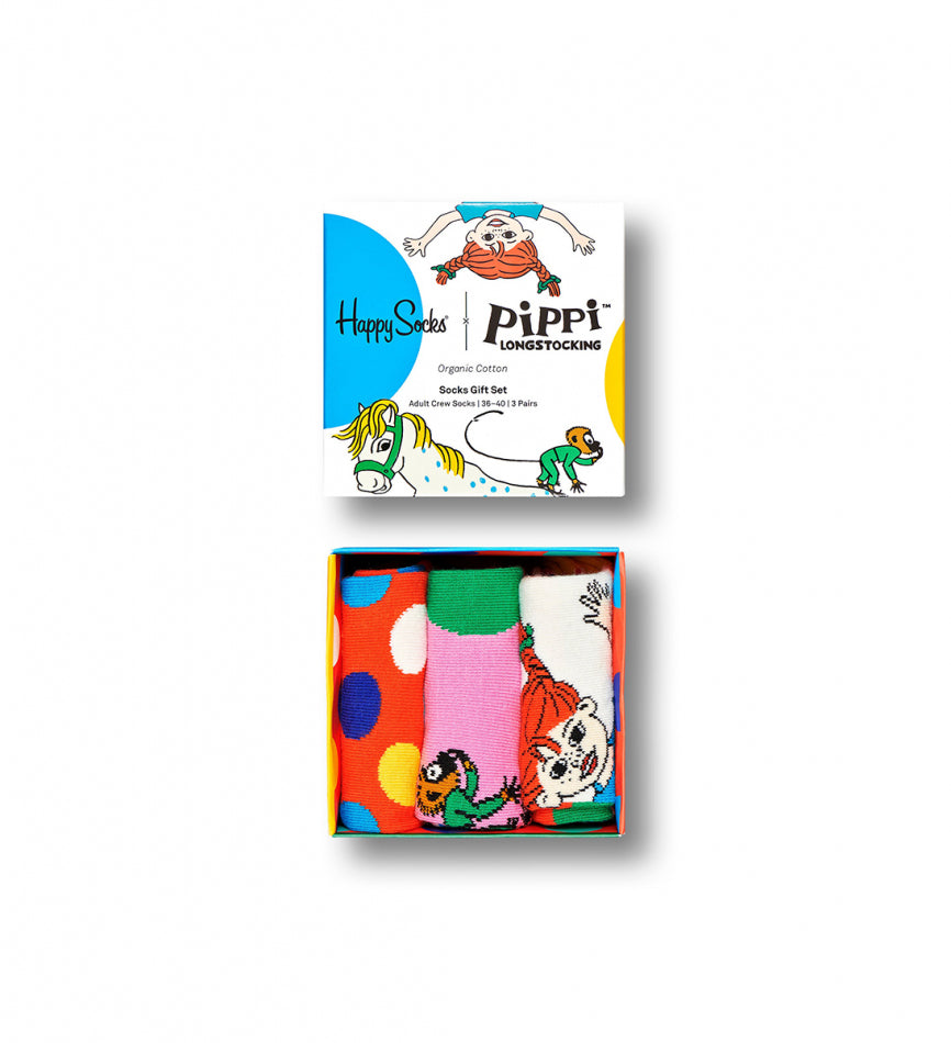 Happy Socks 3-Pack Pippi Langstrumpf