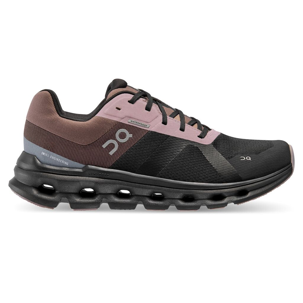 On Cloudrunner waterproof wmn black grape