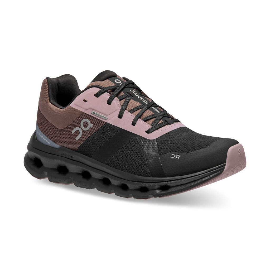 On Cloudrunner waterproof wmn black grape