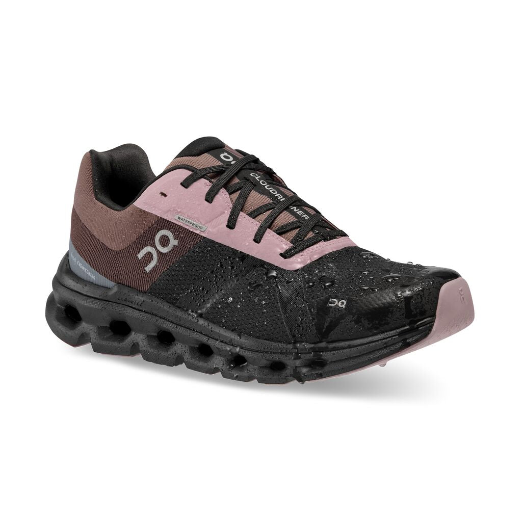 On Cloudrunner waterproof wmn black grape