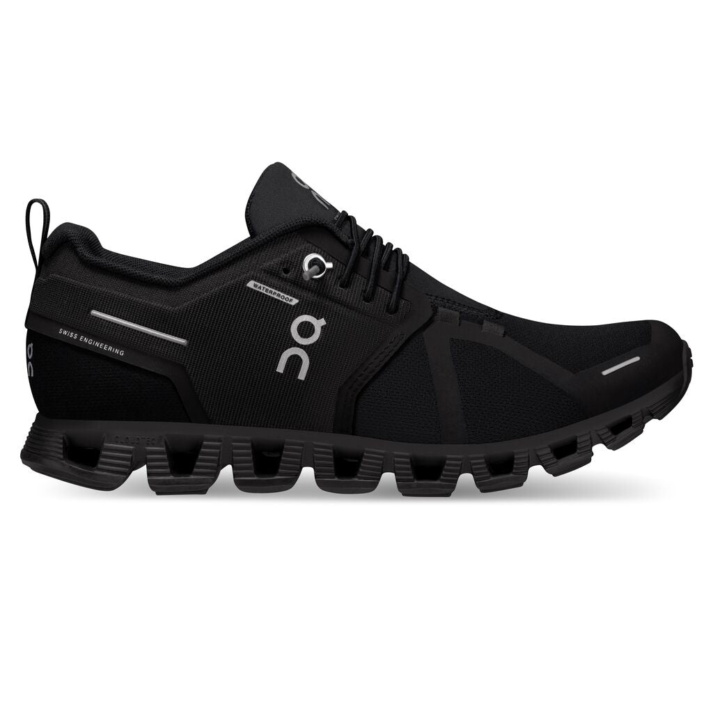 On Cloud 5 waterproof wmn all black