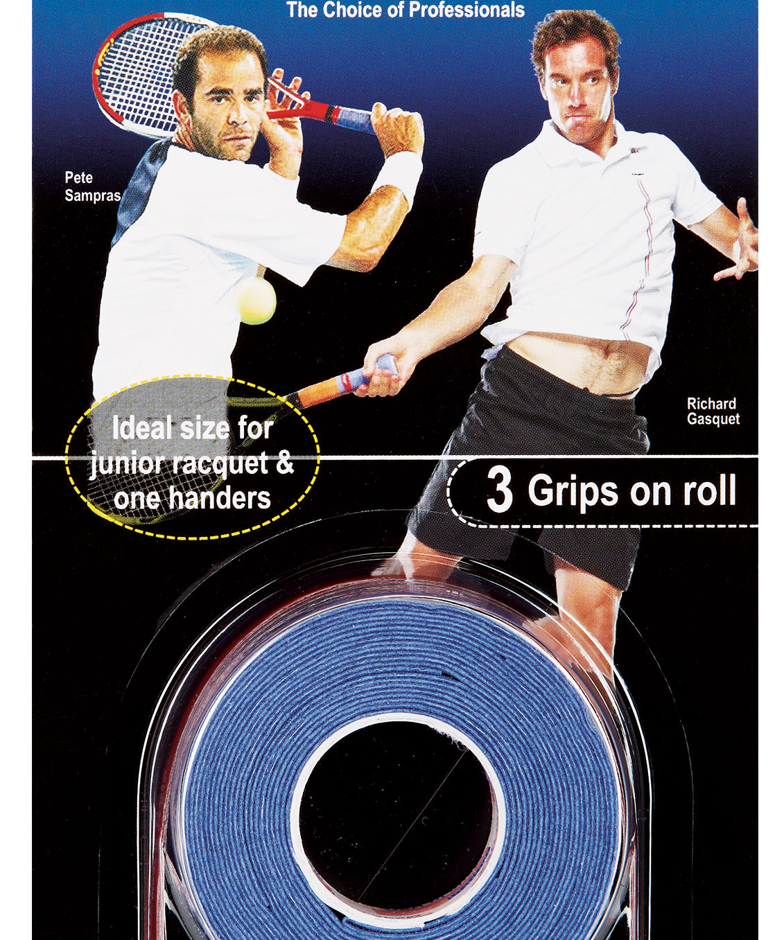 Tourna Grip Dry Feel blau - 3 Grips on roll