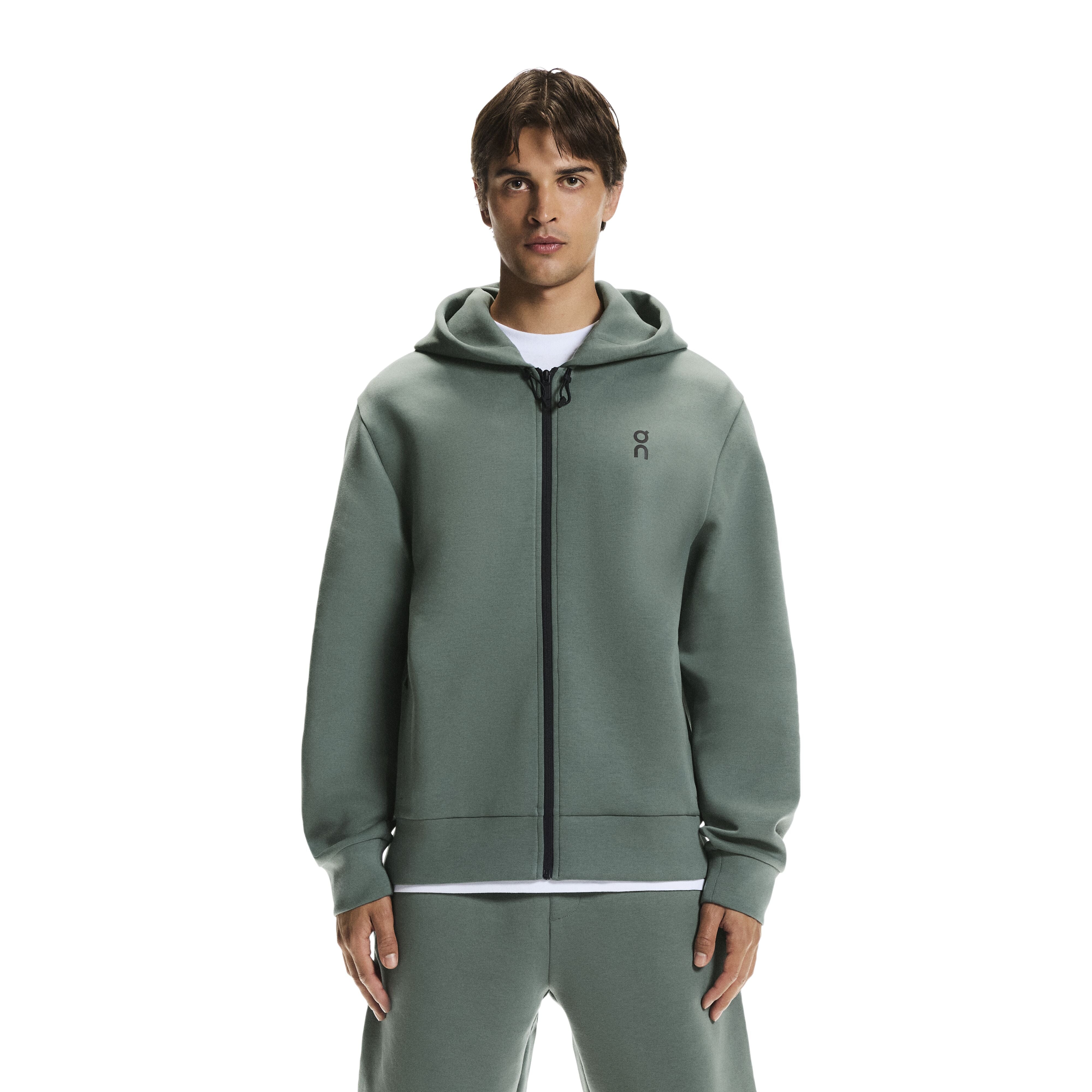 On Focus Tech Zip Hoodie olive