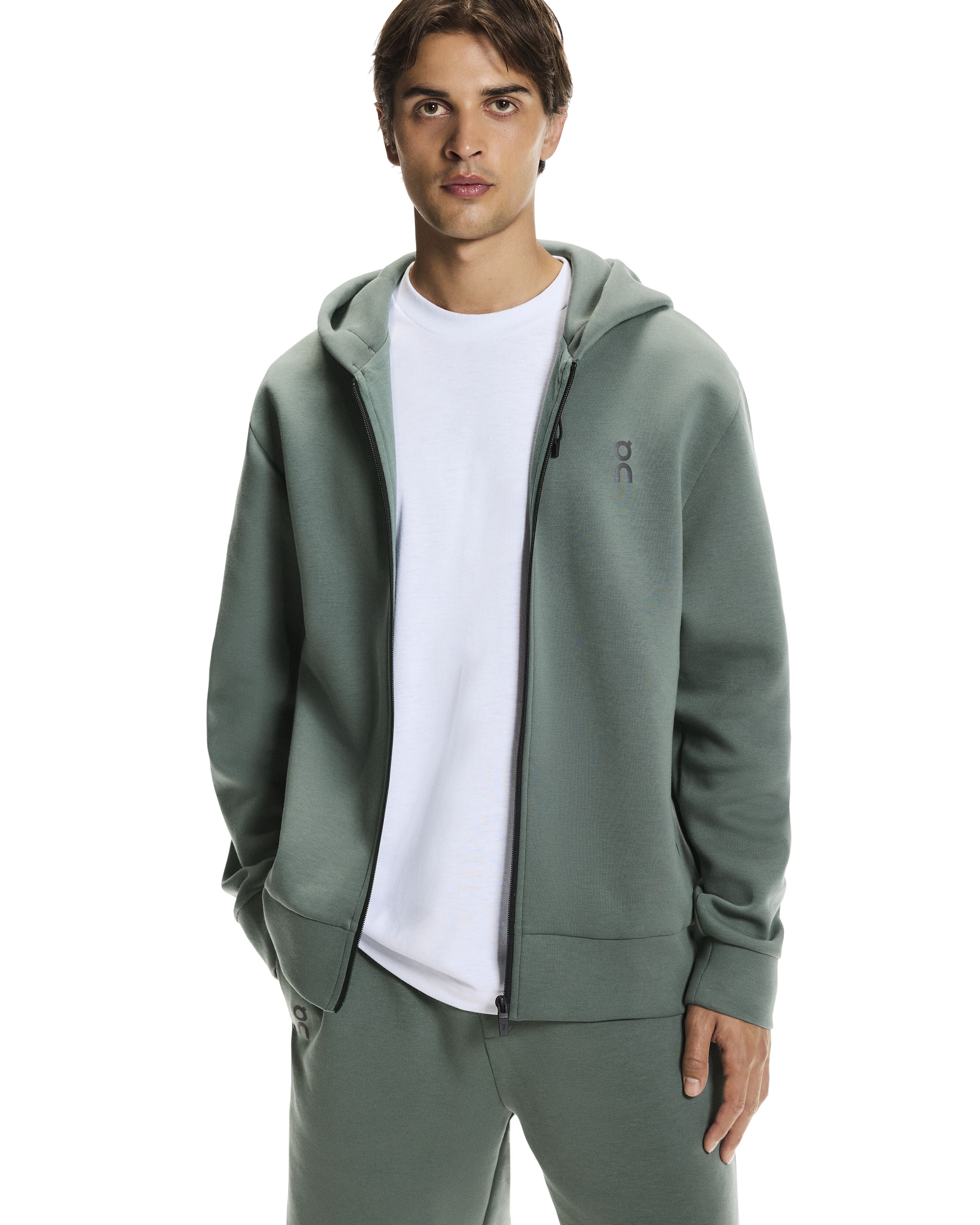 On Focus Tech Zip Hoodie olive