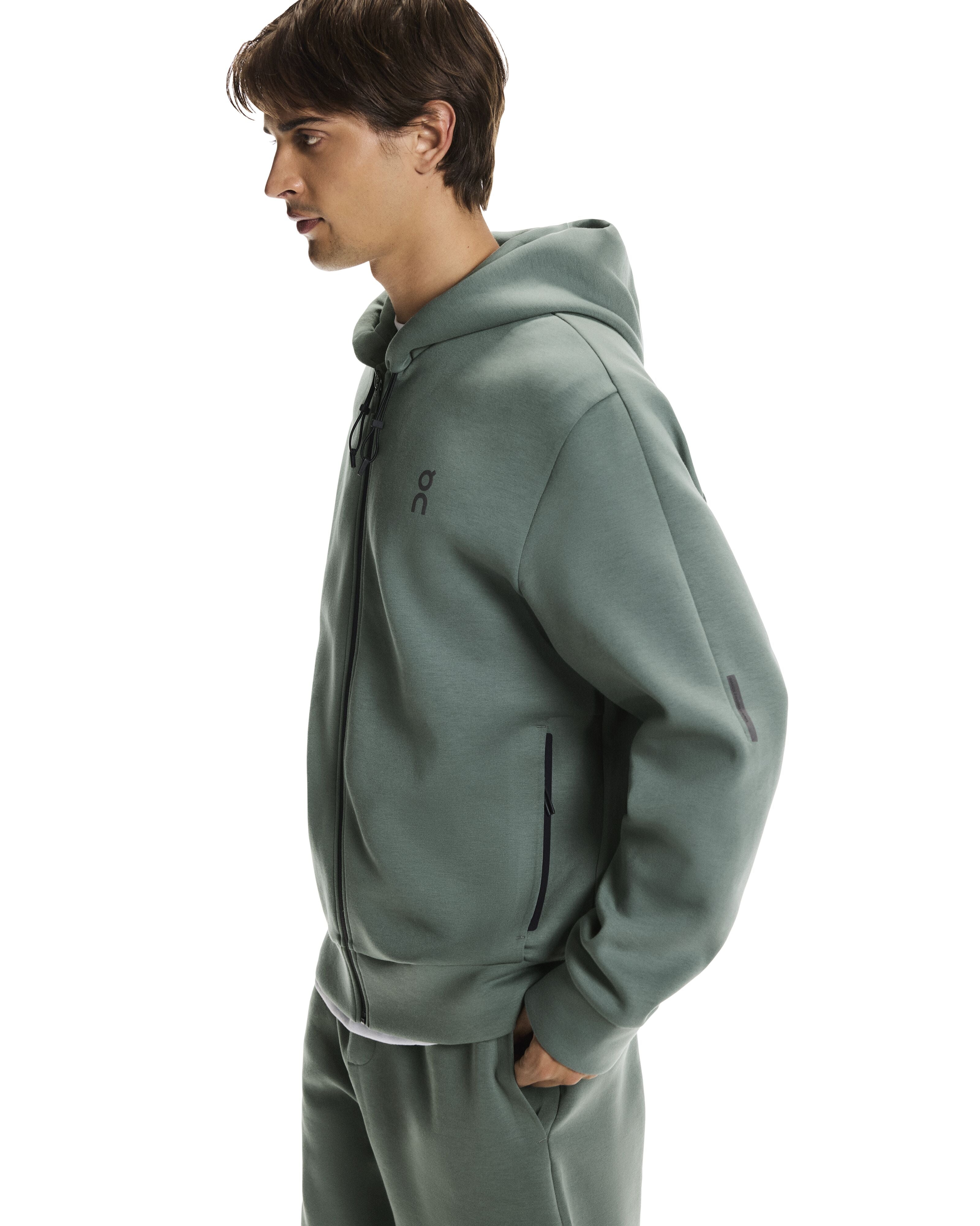 On Focus Tech Zip Hoodie olive