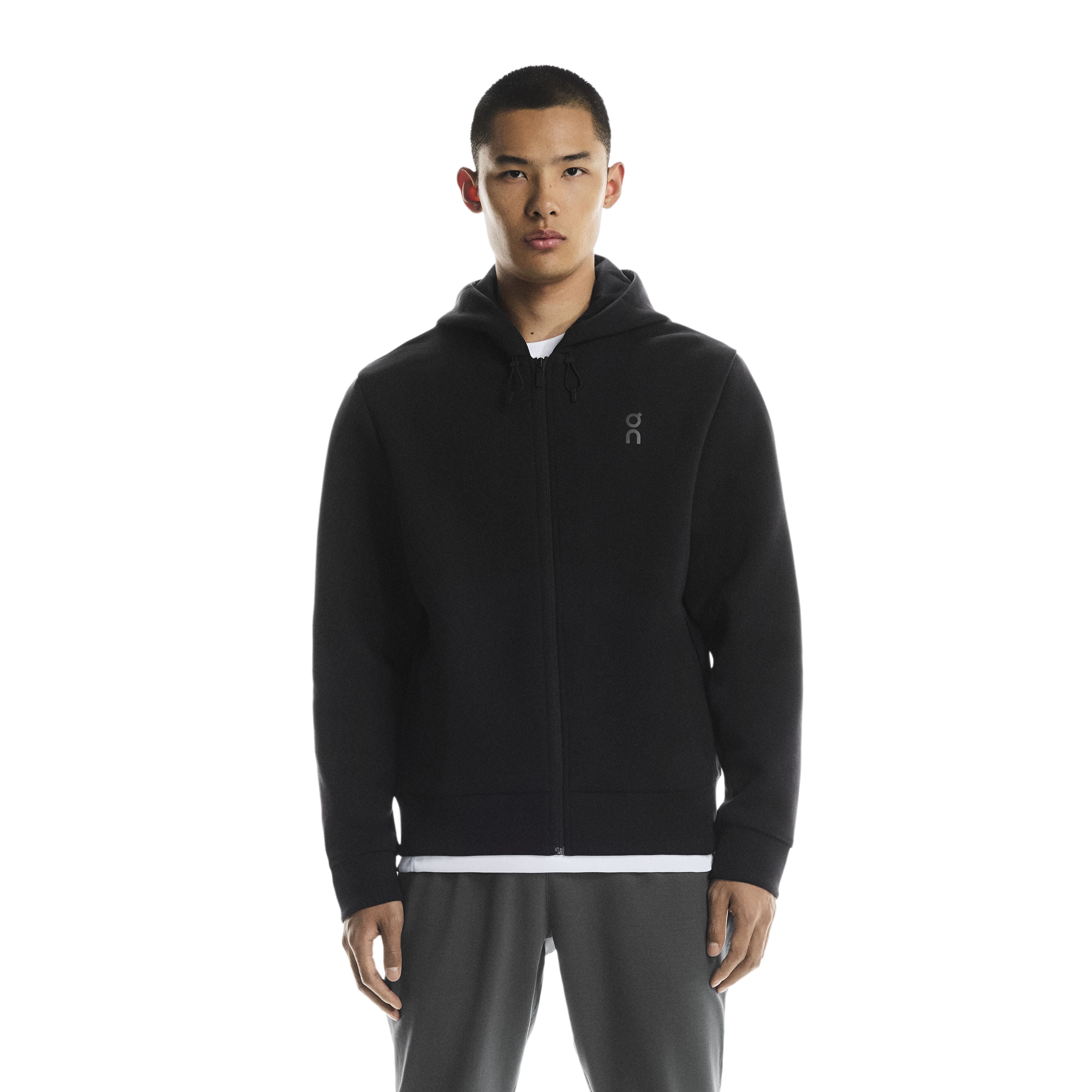 On Focus Tech Zip Hoodie black