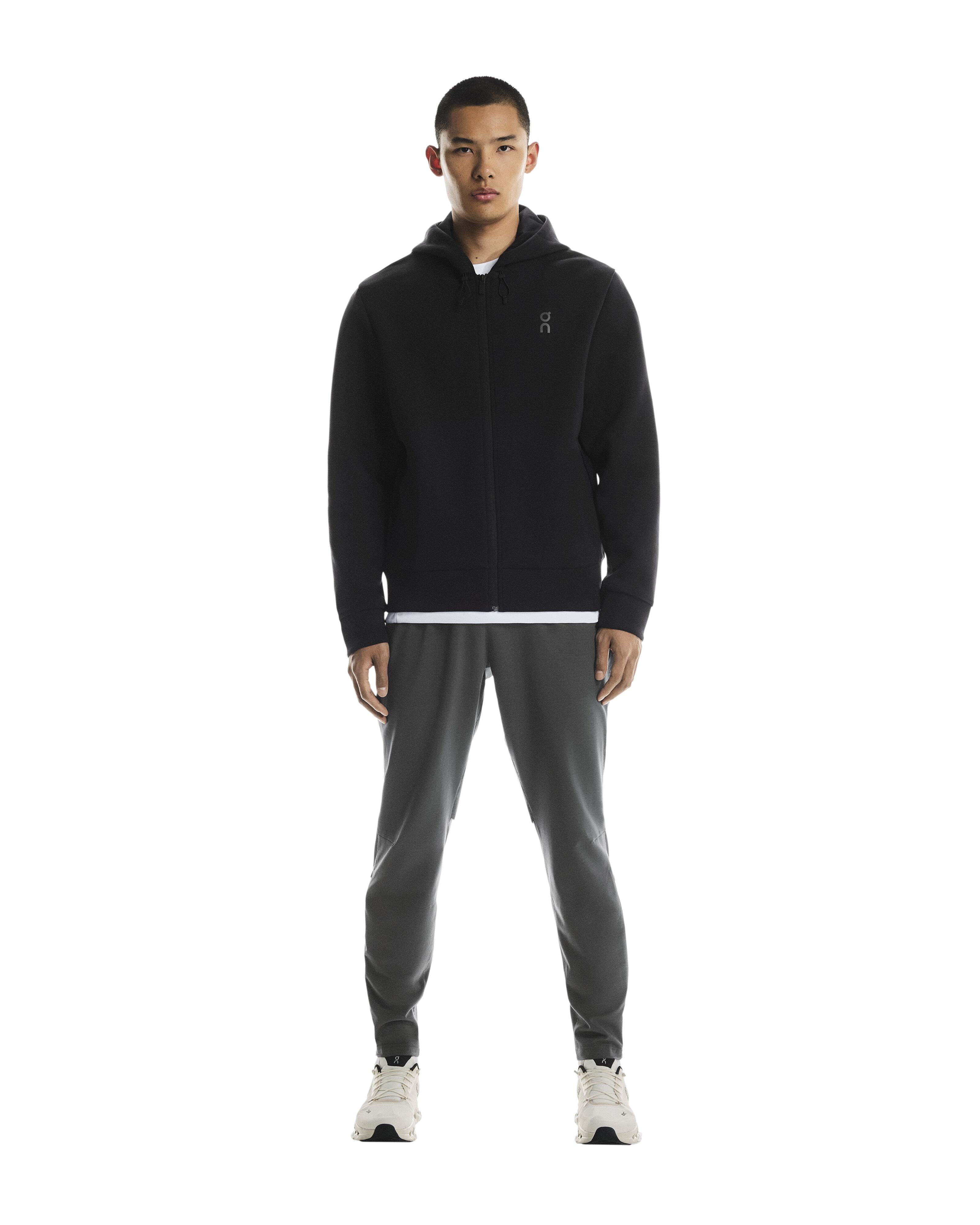 On Focus Tech Zip Hoodie black
