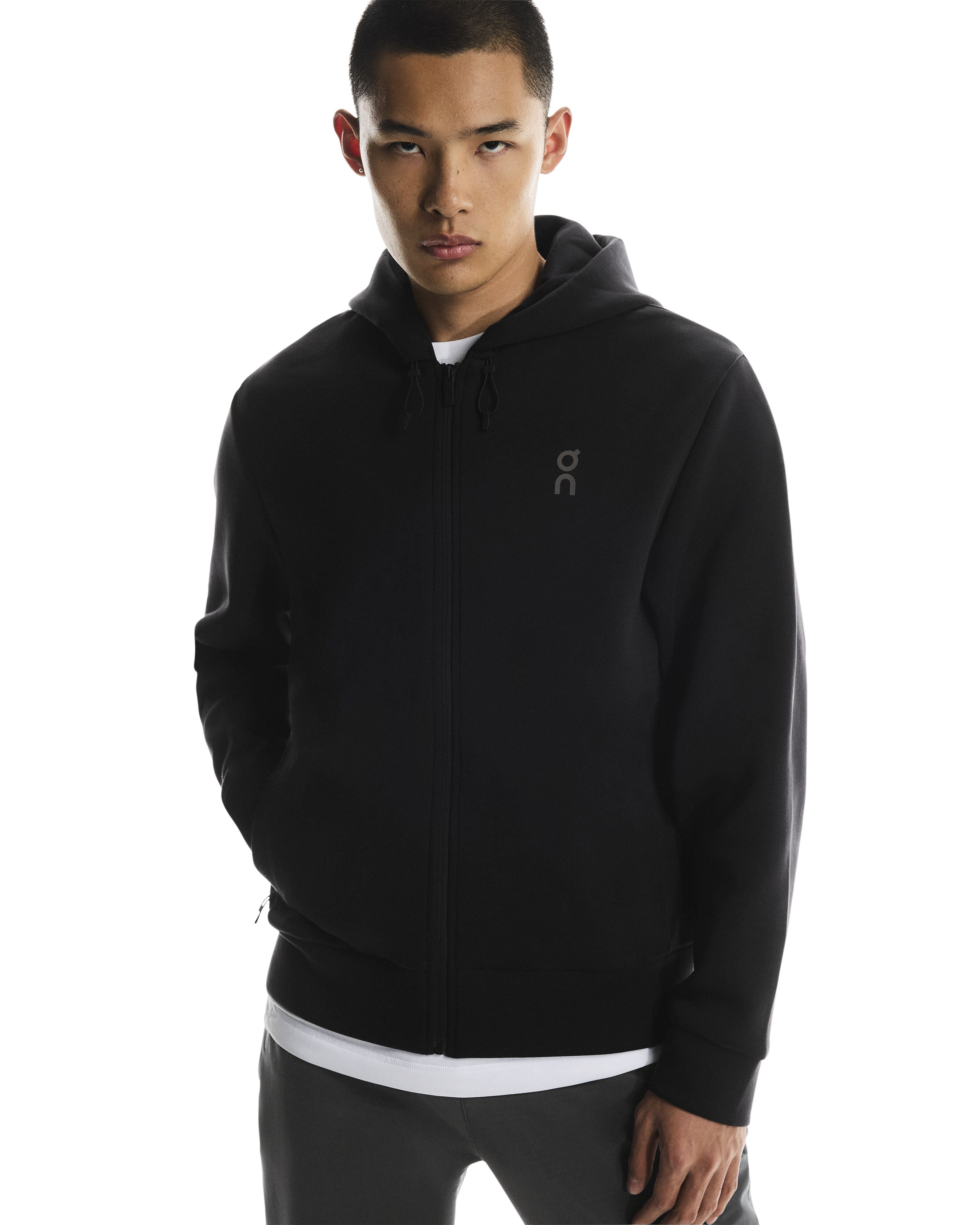 On Focus Tech Zip Hoodie black