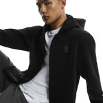 On Focus Tech Zip Hoodie black