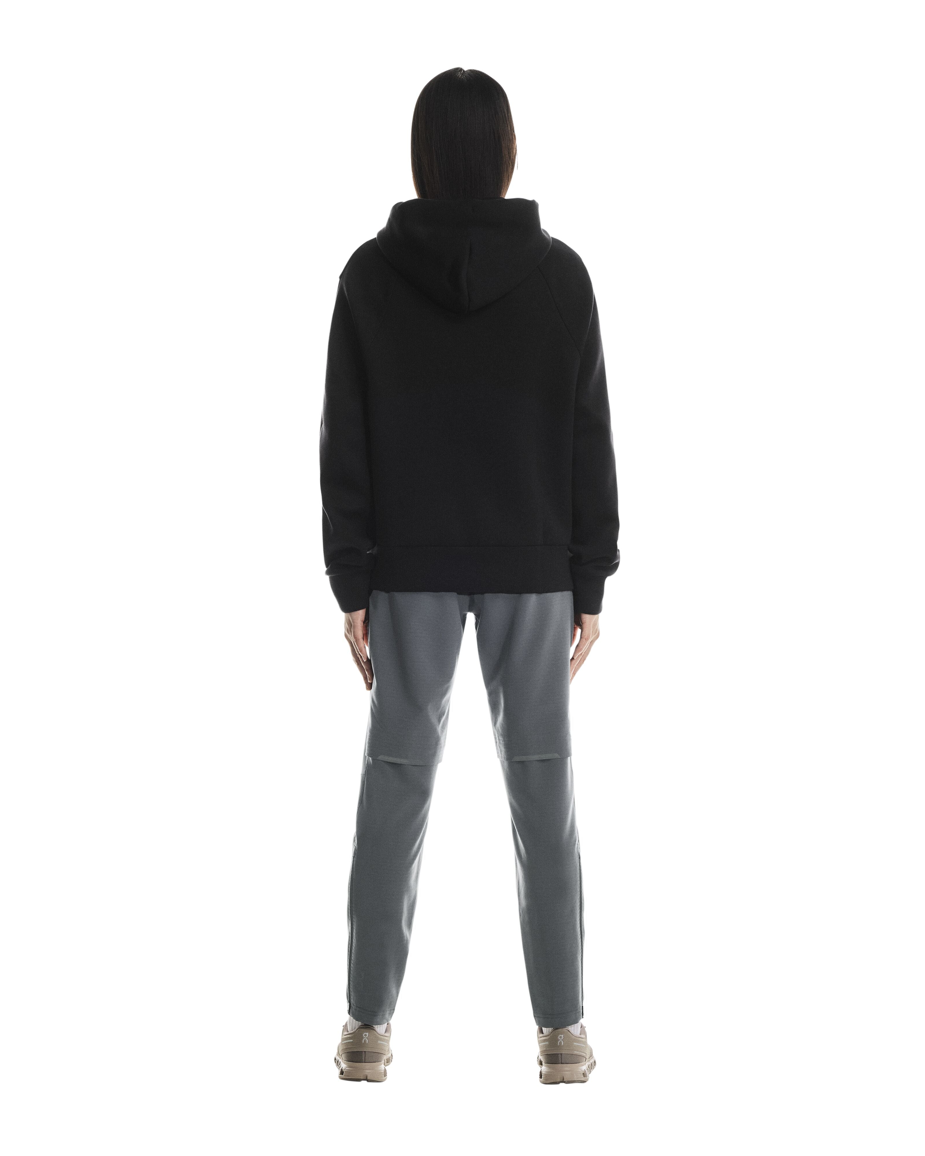 On Focus Tech Zip Hoodie wmn black