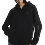 On Focus Tech Zip Hoodie wmn black