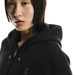 On Focus Tech Zip Hoodie wmn black