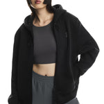 On Focus Tech Zip Hoodie wmn black