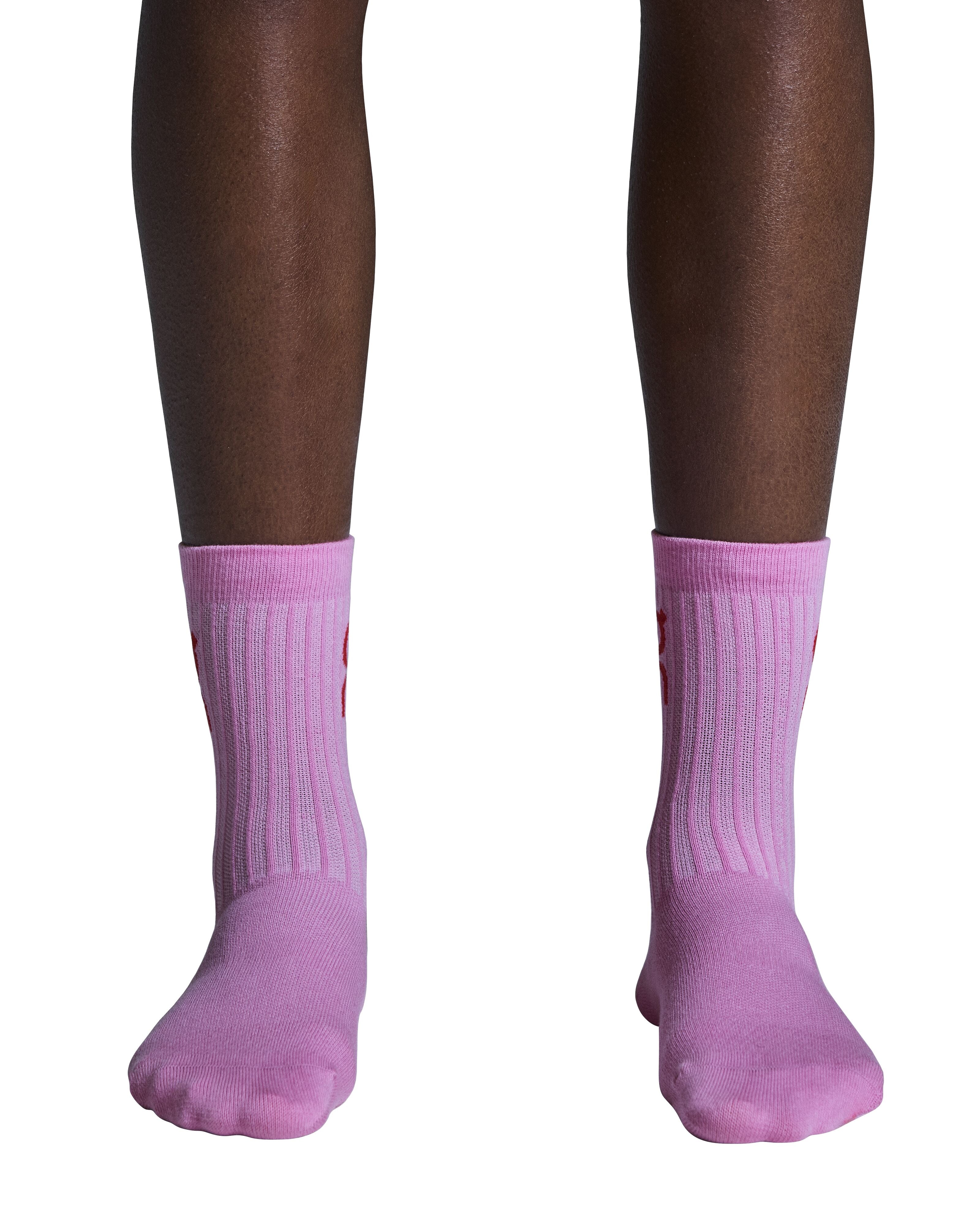 On Performance Logo Sock High 3P Unisex - mauve raspberry