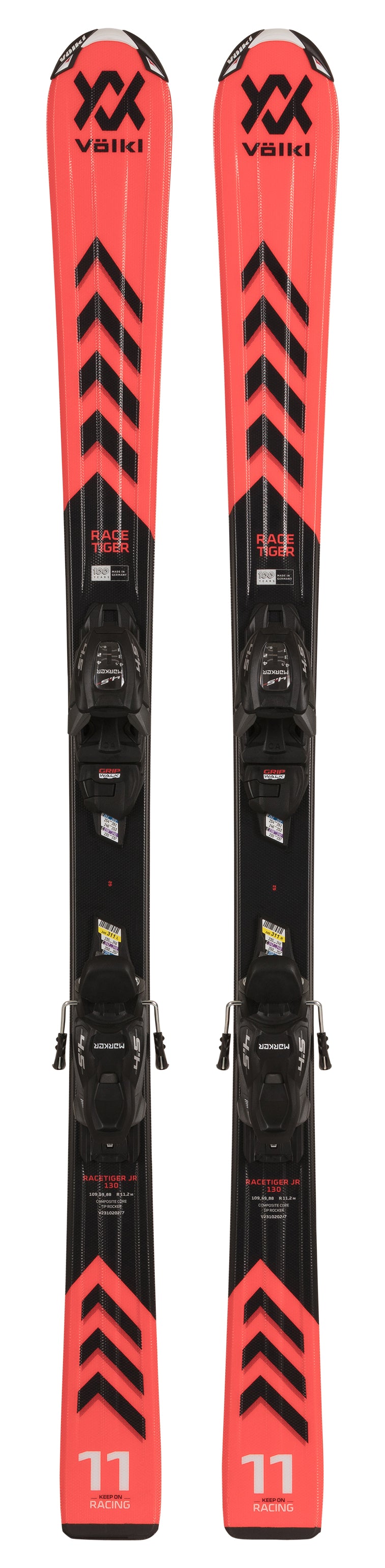 Völkl Racetiger JR red + 7.0 VMotion JR 23/24